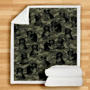 Havanese Camo Blanket