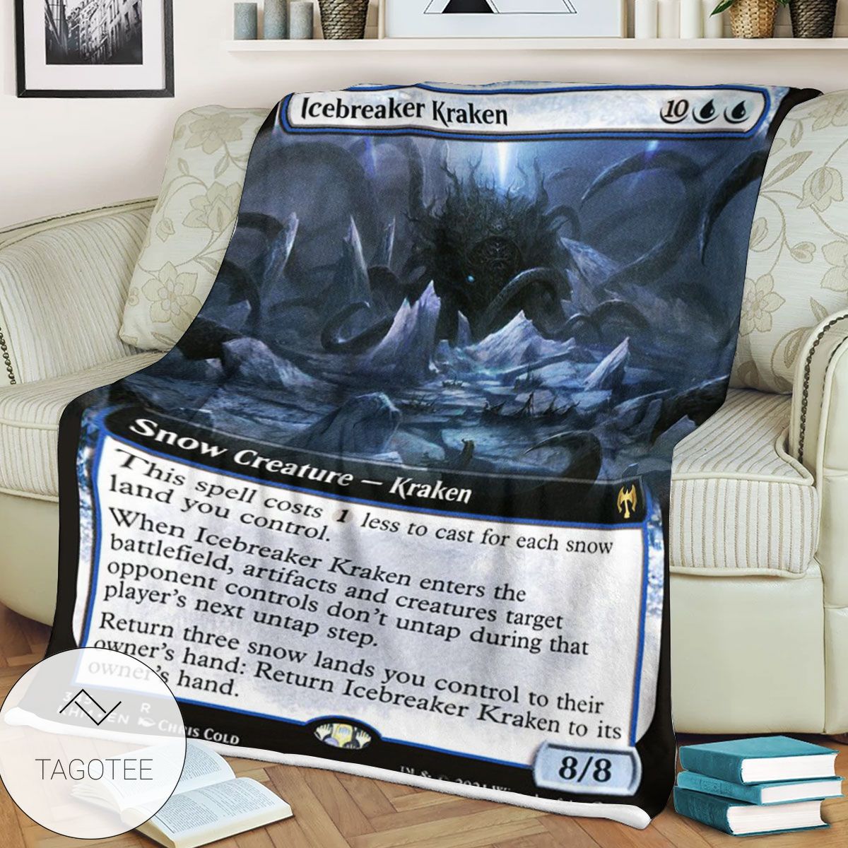 Khm 345 Icebreaker Kraken Mtg Game Magic The Gathering Blanket Khm 345 Icebreaker Kraken Mtg Game Magic The Gathering Blanket