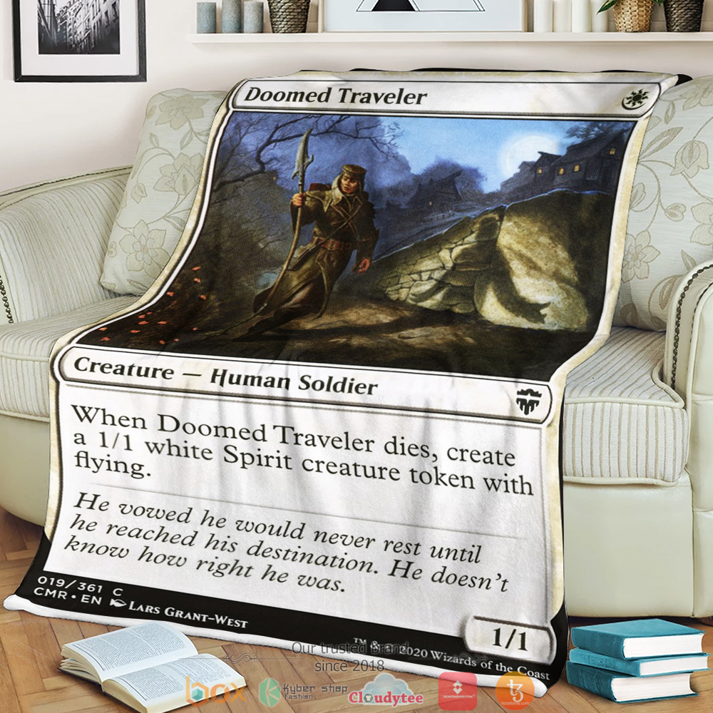 Magic The Gathering Doomed Traveler Blanket Magic The Gathering Doomed Traveler Blanket