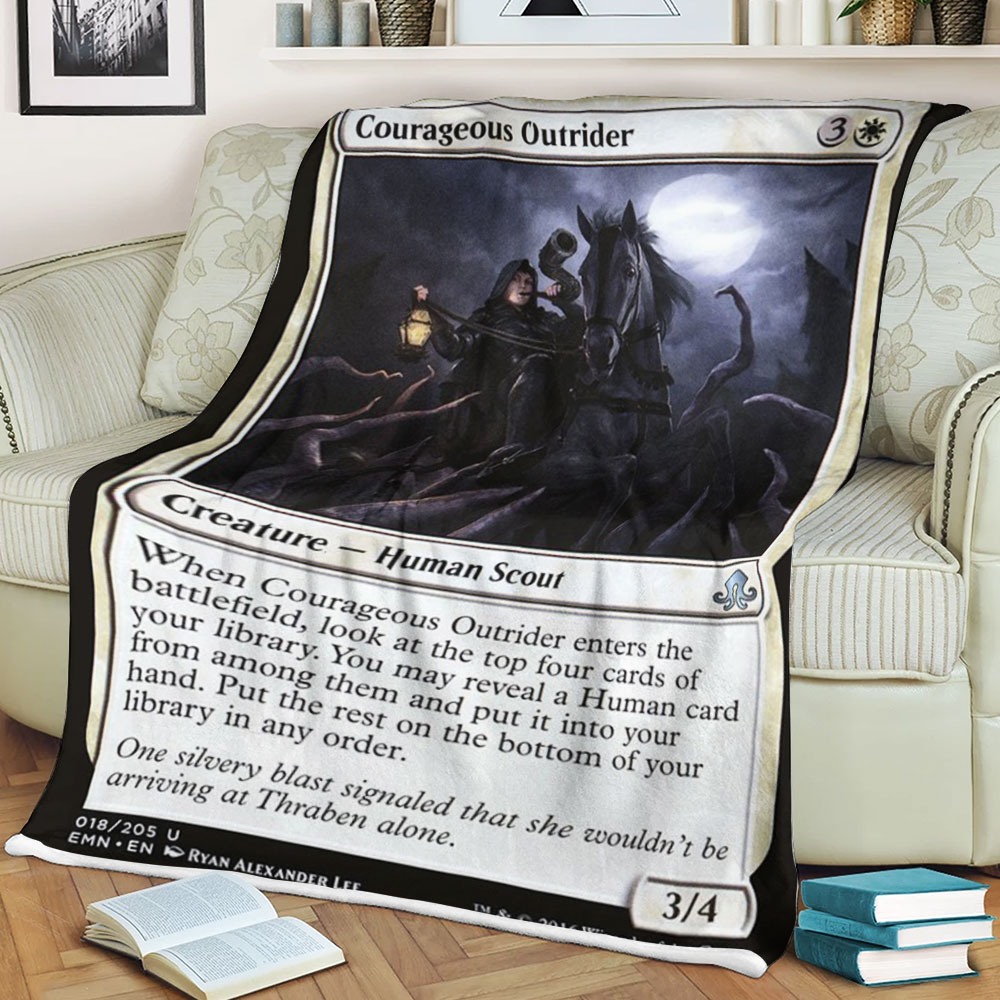 Magic The Gathering Emn 18 Courageous Outrider Blanket Magic The Gathering Emn 18 Courageous Outrider Blanket