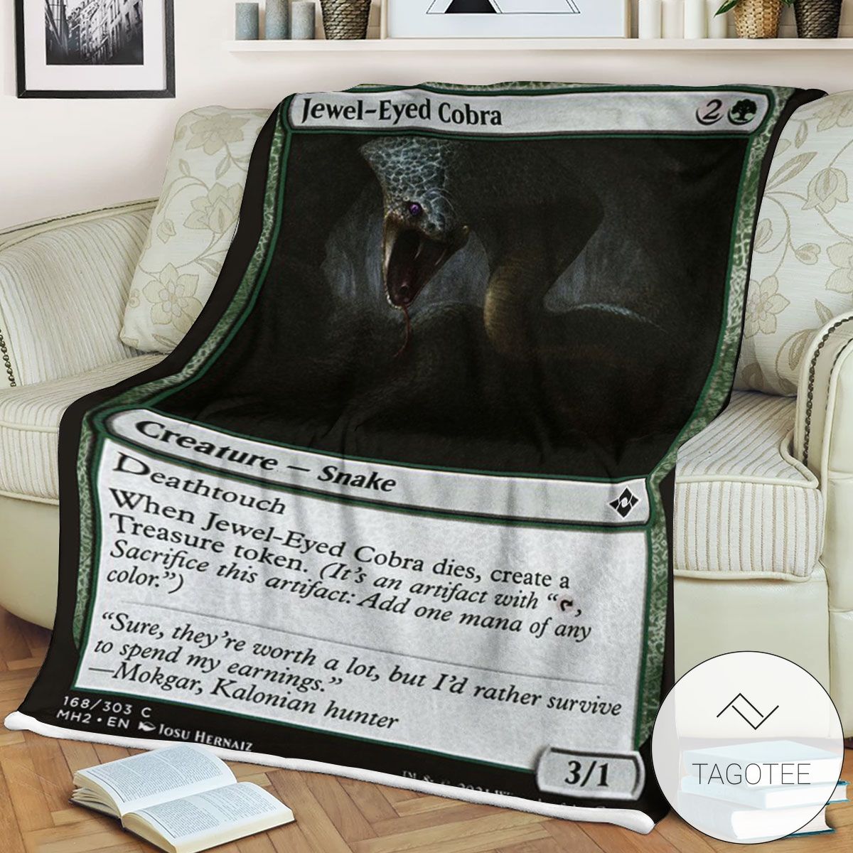 Mh2 168 Jewel Eyed Cobra Mtg Game Magic The Gathering Blanket Mh2 168 Jewel Eyed Cobra Mtg Game Magic The Gathering Blanket