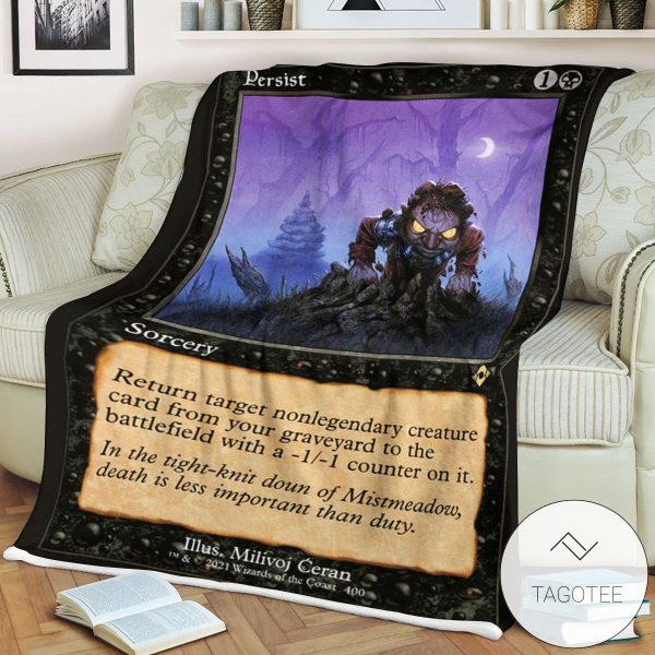 Mh2 400 Persist Mtg Game Magic The Gathering Blanket