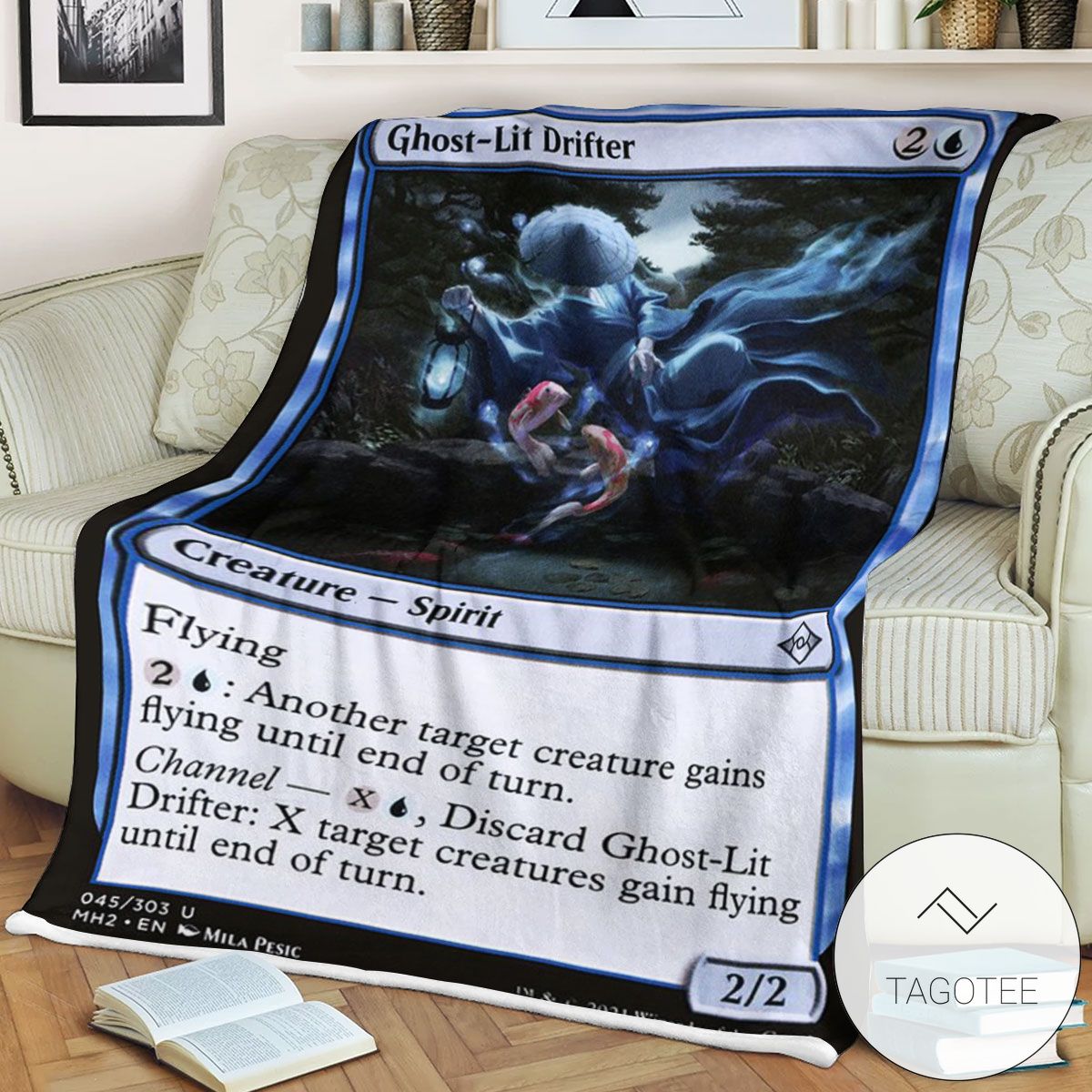 Mh2 45 Ghost Lit Drifter Mtg Game Magic The Gathering Blanket Mh2 45 Ghost Lit Drifter Mtg Game Magic The Gathering Blanket