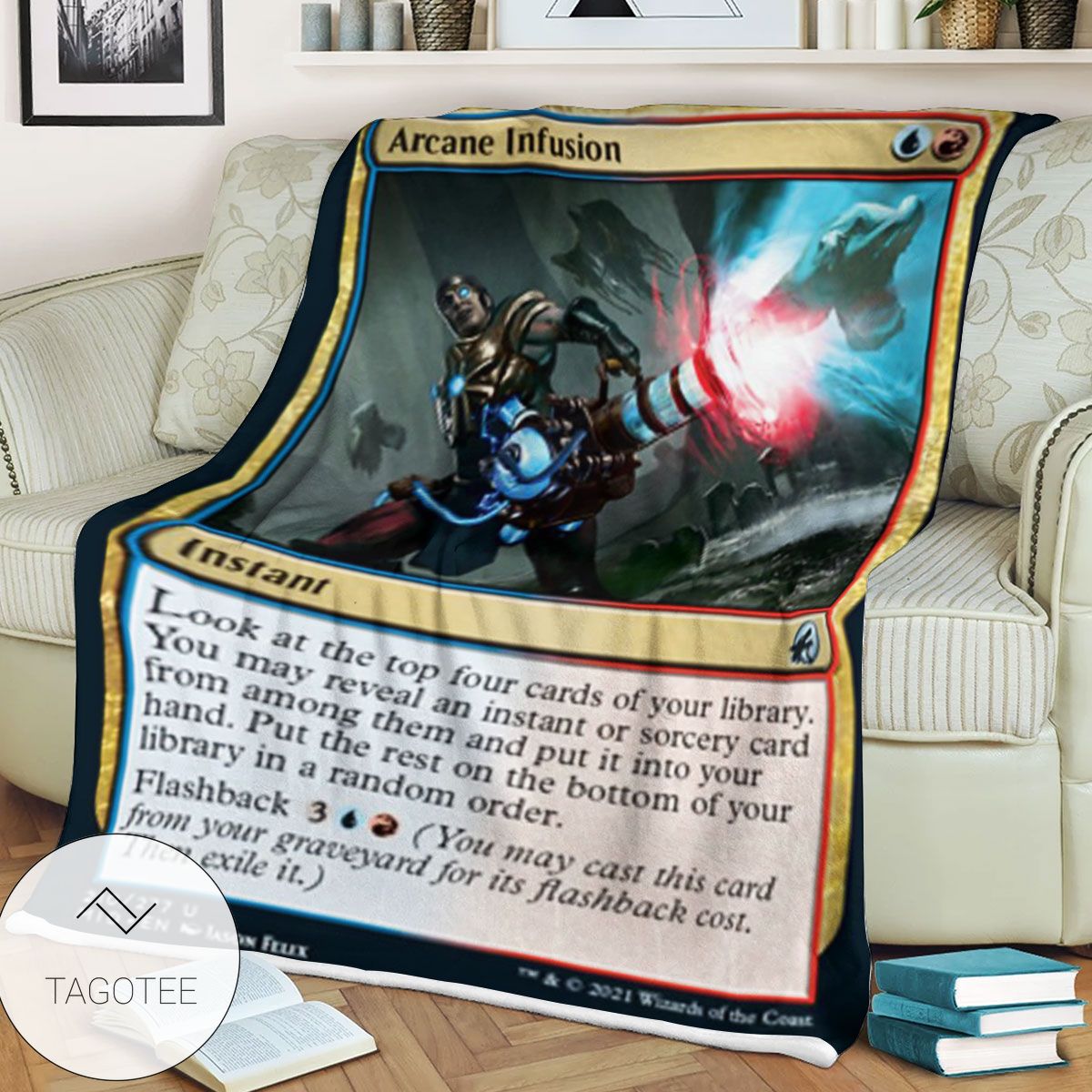 Mid 210 Arcane Infusion Mtg Game Magic The Gathering Blanket Mid 210 Arcane Infusion Mtg Game Magic The Gathering Blanket