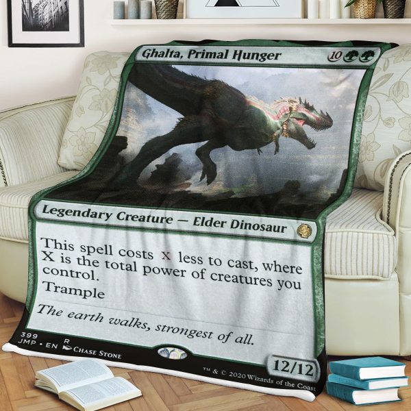 Mtg Magic The Gathering Ghalta Primal Hunger Blanket