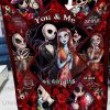 Nightmare Before Christmas Skellington And Sally Personalized Blanket