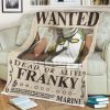 One Piece Wanted Dead Or Alive Franky Blanket
