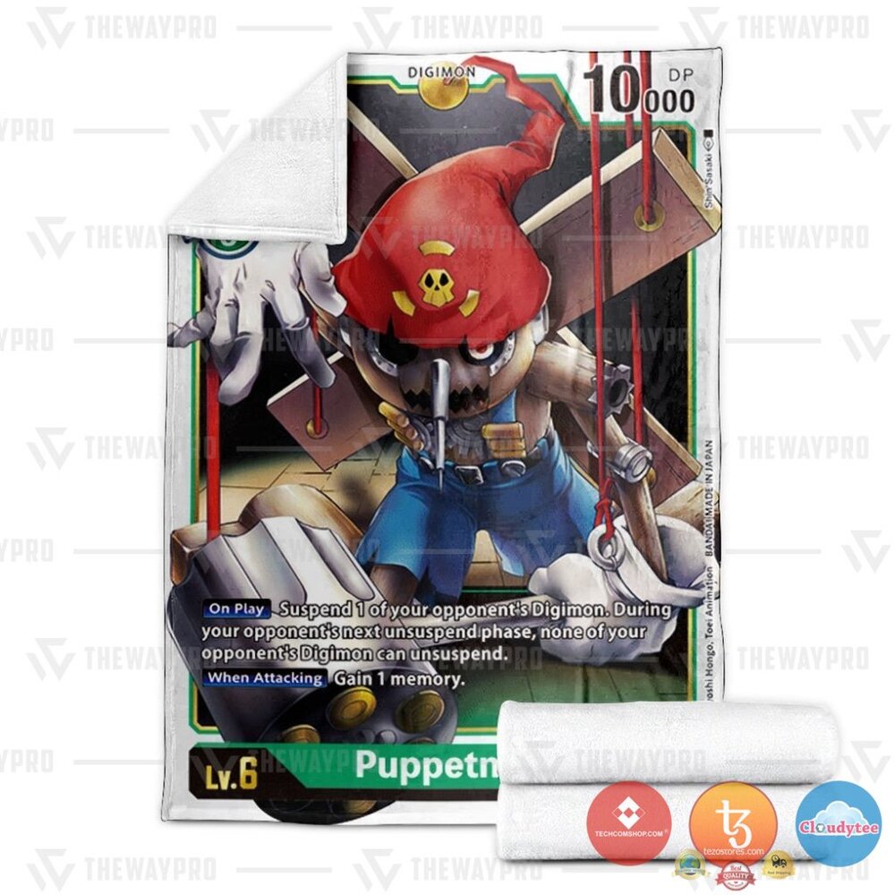 Pokemon Digimon Puppetmon Soft Blanket Pokemon Digimon Puppetmon Soft Blanket
