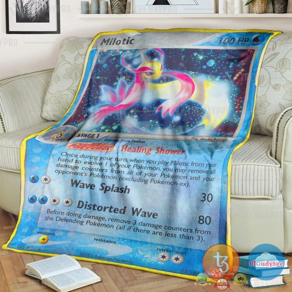 Pokemon Milotic Hidden Legends Blanket Pokemon Milotic Hidden Legends Blanket