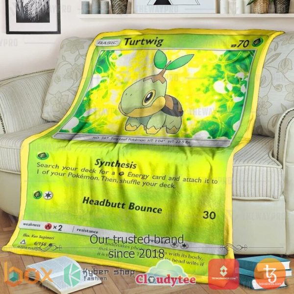 Pokemon Turtwig Blanket 2