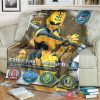 Power Rangers Jungle Fury Cheetah Ranger Custom Soft Blanket