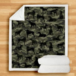 Rhodesian Ridgeback Camo Blanket