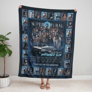 Supernatura Carry On My Wayward Son Blanket
