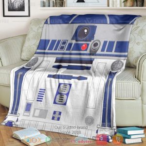 Sw R2D2 Adesivo Custom Soft Blanket