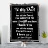 To My Dad Thank You For All The Times Love Your Daughter Blanket
