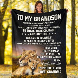 To My Grandson Blanket