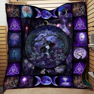 Tree Of Life Wicca Quilt Blanket 2