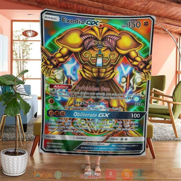 Yu Gi Oh Pkm Exodia Gx Soft Blanket