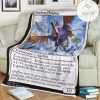 Znr 15 Fearless Fledgling Mtg Game Magic The Gathering Fleece Blanket