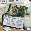 Znr 199 Rabid Bite Mtg Game Magic The Gathering Fleece Blanket