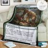 Znr 213 Territorial Scythecat Mtg Game Magic The Gathering Fleece Blanket