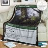 Znr 216 Vastwood Thicket Mtg Game Magic The Gathering Fleece Blanket