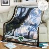 Znr 278 Forest Mtg Game Magic The Gathering Fleece Blanket