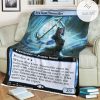 Znr 334 Sea Gate Stormcaller Mtg Game Magic The Gathering Fleece Blanket