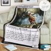 Znr 8 Cliffhaven Sell Sword Mtg Game Magic The Gathering Fleece Blanket