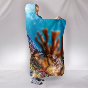Sea Turtle Hooded Blanket
