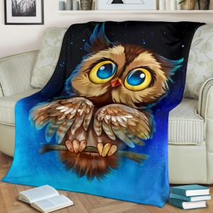 Cute Owl Premium Blanket