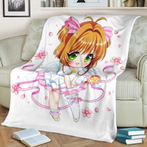 Sakura Chibi Premium Blanket